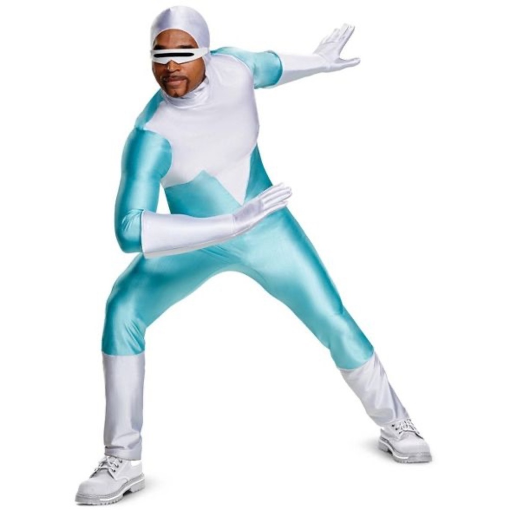 New With Tags Disney Pixar Incredibles 2 Frozone Deluxe Adult Costume Size XXL